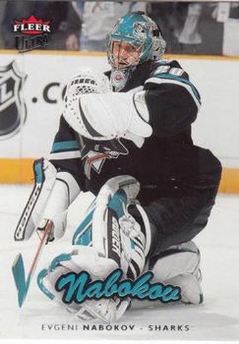 #160 Evgeni Nabokov - San Jose Sharks - 2006-07 Ultra Hockey