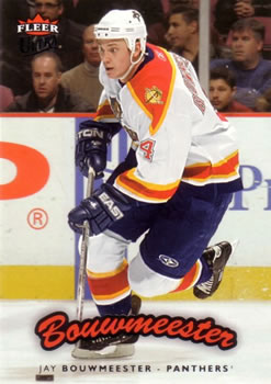 #87 Jay Bouwmeester - Florida Panthers - 2006-07 Ultra Hockey