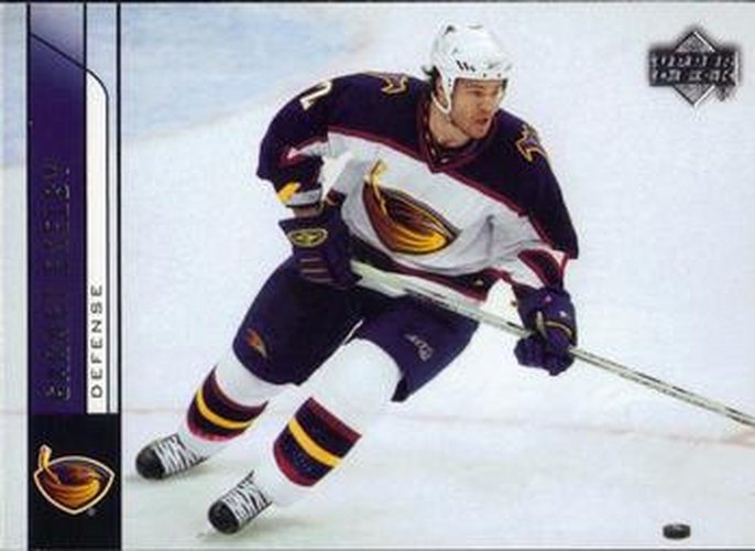 #12 Garnet Exelby - Atlanta Thrashers - 2006-07 Upper Deck Hockey