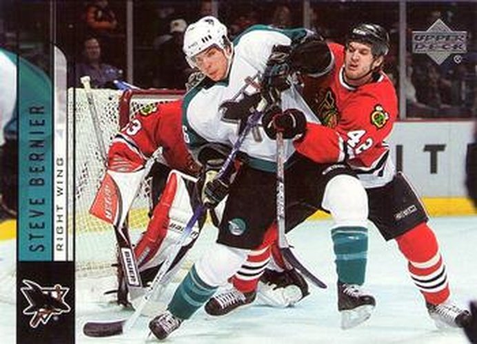 #165 Steve Bernier - San Jose Sharks - 2006-07 Upper Deck Hockey