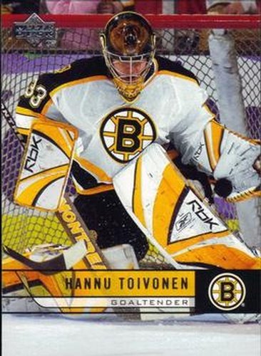 #19 Hannu Toivonen - Boston Bruins - 2006-07 Upper Deck Hockey