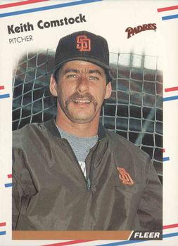#579 Keith Comstock - San Diego Padres - 1988 Fleer Baseball