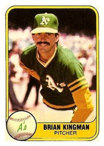 #579 Brian Kingman - Oakland Athletics - 1981 Fleer Baseball