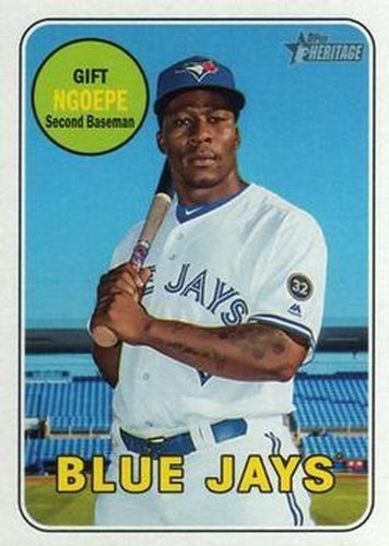 #579 Gift Ngoepe - Toronto Blue Jays - 2018 Topps Heritage Baseball
