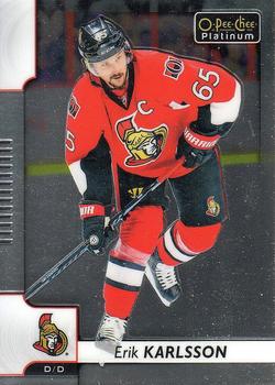 #57 Erik Karlsson - Ottawa Senators - 2017-18 O-Pee-Chee Platinum Hockey