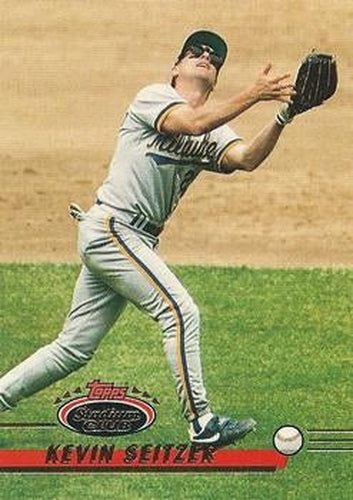 #57 Kevin Seitzer - Milwaukee Brewers - 1993 Stadium Club Baseball