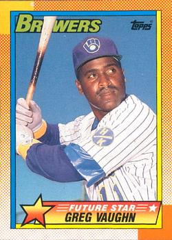 #57 Greg Vaughn - Milwaukee Brewers - 1990 O-Pee-Chee Baseball