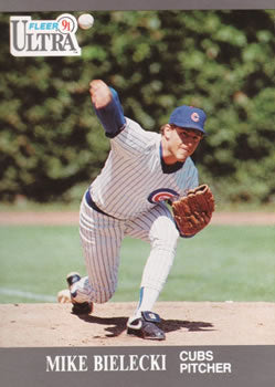 #57 Mike Bielecki - Chicago Cubs - 1991 Ultra Baseball