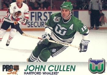 #57 John Cullen - Hartford Whalers - 1992-93 Pro Set Hockey