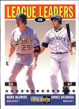 #57 Andres Galarraga / Mark McGwire - Colorado Rockies /Oakland Athletics - 1997 Collector's Choice Baseball