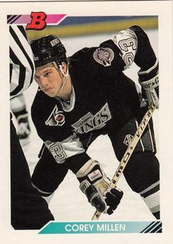 #57 Corey Millen - Los Angeles Kings - 1992-93 Bowman Hockey