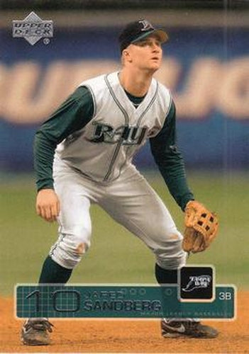 #57 Jared Sandberg - Tampa Bay Devil Rays - 2003 Upper Deck Baseball
