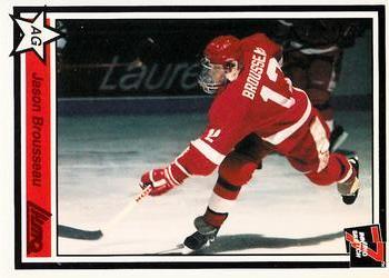 #57 Jason Brousseau - Laval Titan - 1990-91 7th Inning Sketch QMJHL Hockey