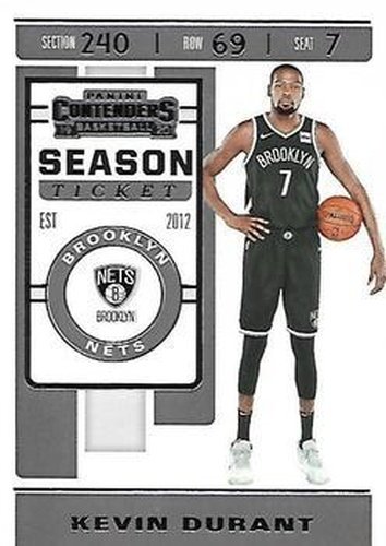 #57 Kevin Durant - Brooklyn Nets - 2019-20 Panini Contenders Basketball