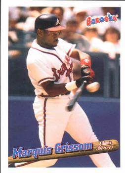 #57 Marquis Grissom - Atlanta Braves - 1996 Bazooka Baseball