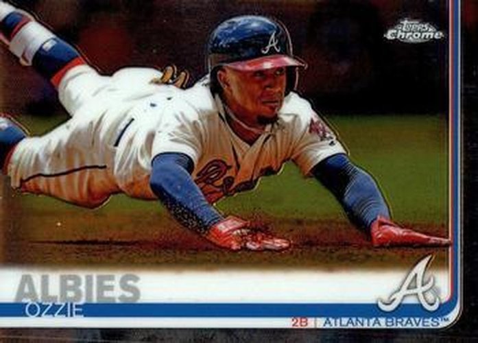 #57 Ozzie Albies - Atlanta Braves - 2019 Topps Chrome Baseball