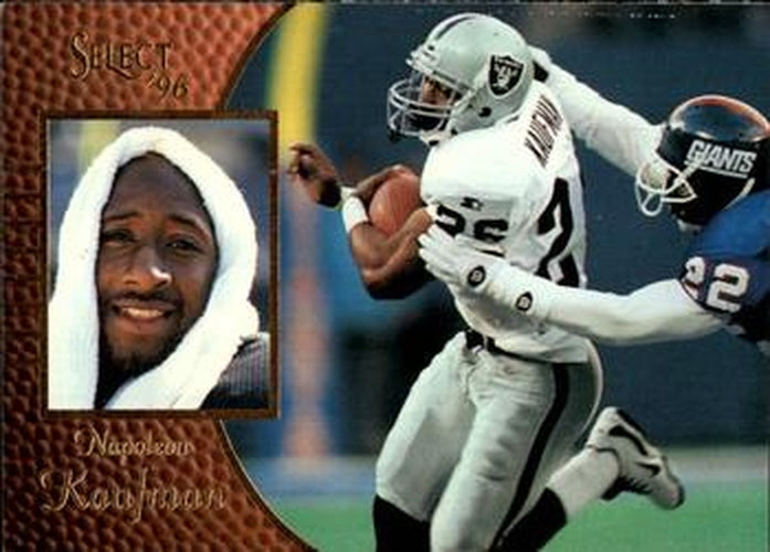 #57 Napoleon Kaufman - Oakland Raiders - 1996 Select Football