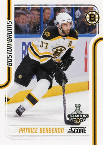 #57 Patrice Bergeron - Boston Bruins - 2011-12 Score Hockey