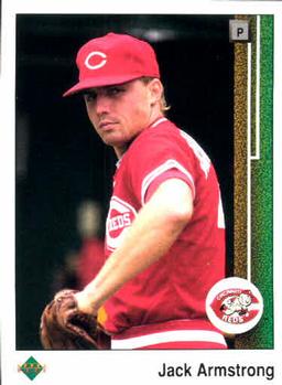 #257 Jack Armstrong - Cincinnati Reds - 1989 Upper Deck Baseball