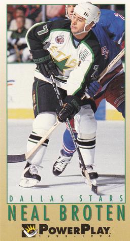 #57 Neal Broten - Dallas Stars - 1993-94 Fleer PowerPlay Hockey