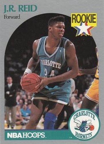 #57 J.R. Reid - Charlotte Hornets - 1990-91 Hoops Basketball