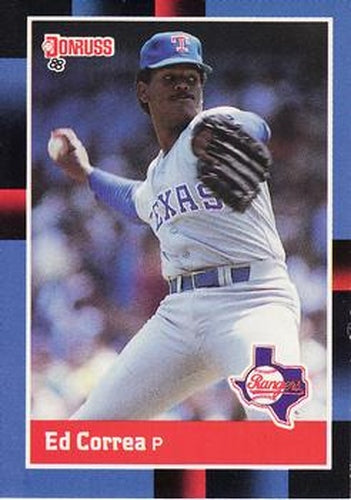 #57 Ed Correa - Texas Rangers - 1988 Donruss Baseball