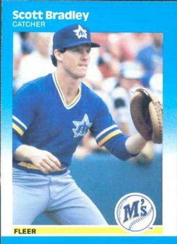 #580 Scott Bradley - Seattle Mariners - 1987 Fleer Baseball