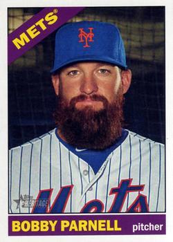 #580 Bobby Parnell - New York Mets - 2015 Topps Heritage Baseball