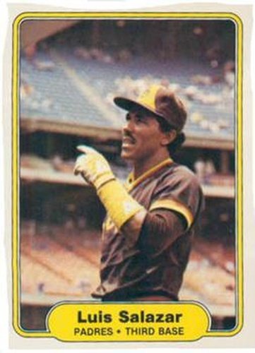 #581 Luis Salazar - San Diego Padres - 1982 Fleer Baseball