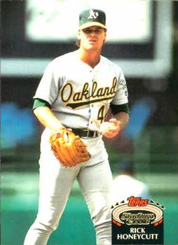 #581 Rick Honeycutt - Oakland Athletics - 1992 Stadium Club Baseball