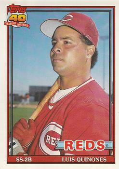 #581 Luis Quinones - Cincinnati Reds - 1991 O-Pee-Chee Baseball