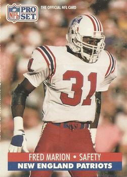 #582 Fred Marion - New England Patriots - 1991 Pro Set Football