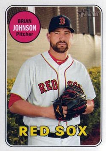 #582 Brian Johnson - Boston Red Sox - 2018 Topps Heritage Baseball