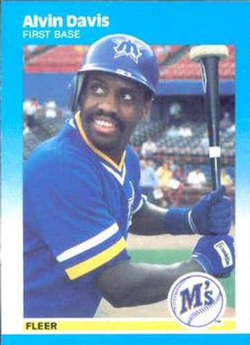 #584 Alvin Davis - Seattle Mariners - 1987 Fleer Baseball