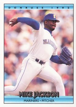 #584 Mike Jackson - Seattle Mariners - 1992 Donruss Baseball