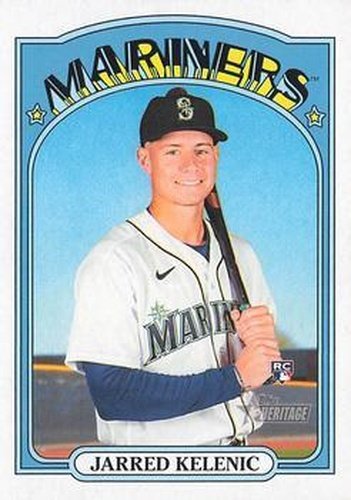 #584 Jarred Kelenic - Seattle Mariners - 2021 Topps Heritage Baseball
