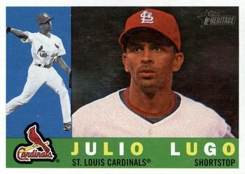 #584 Julio Lugo - St. Louis Cardinals - 2009 Topps Heritage Baseball