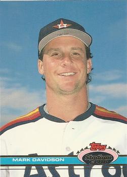#584 Mark Davidson - Houston Astros - 1991 Stadium Club Baseball