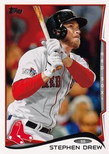 #585 Stephen Drew - Boston Red Sox - 2014 Topps Baseball