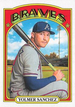 585 Yolmer Sanchez - Atlanta Braves - 2021 Topps Heritage Baseball