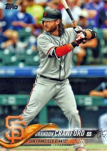 #585 Brandon Crawford - San Francisco Giants - 2018 Topps Baseball