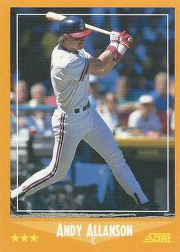 #586 Andy Allanson - Cleveland Indians - 1988 Score Baseball