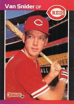 #586 Van Snider - Cincinnati Reds - 1989 Donruss Baseball