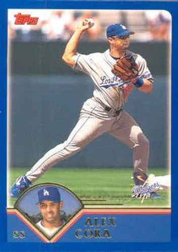 #586 Alex Cora - Los Angeles Dodgers - 2003 Topps Baseball