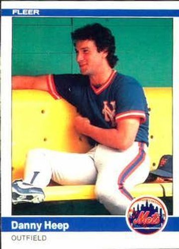 #586 Danny Heep - New York Mets - 1984 Fleer Baseball