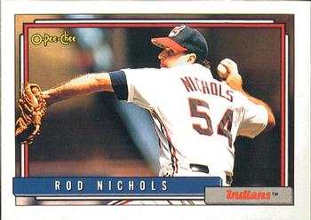 #586 Rod Nichols - Cleveland Indians - 1992 O-Pee-Chee Baseball