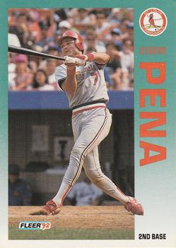 #587 Geronimo Pena - St. Louis Cardinals - 1992 Fleer Baseball