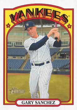 #587 Gary Sanchez - New York Yankees - 2021 Topps Heritage Baseball