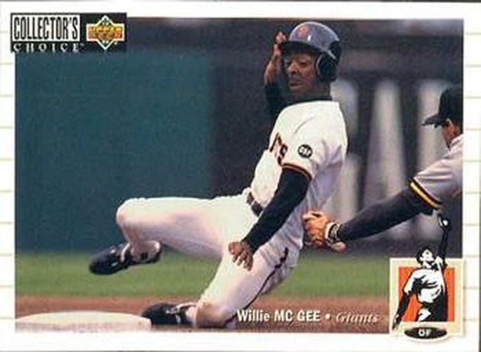 #587 Willie McGee - San Francisco Giants - 1994 Collector's Choice Baseball