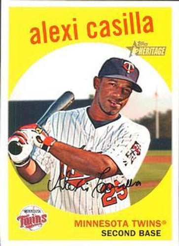 #588 Alexi Casilla - Minnesota Twins - 2008 Topps Heritage Baseball